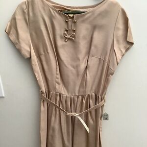 Vintage New Beige Summer Dress Vintage Size 14